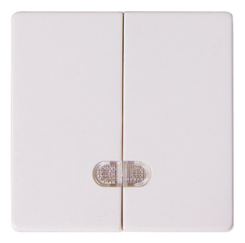 Двойная клавиша E.Next e.lux.11881L.pn.l.white с подсветкой белая (ins0040021)