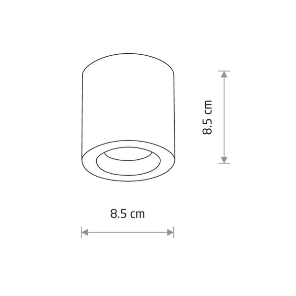 Точковий світильник Nowodvorski 10715 Ceara GU10 1x15W IP44 білий - фото №1