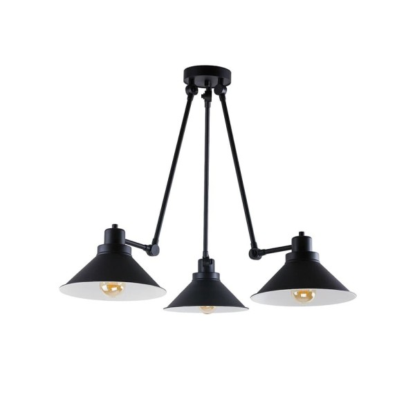 Люстра Nowodvorski 9142 Techno E27 3x25W IP20 чорна