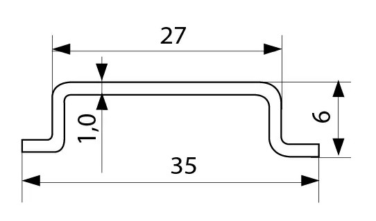 DIN-рейка Аско-Укрем TS-35-1,0 - фото №3