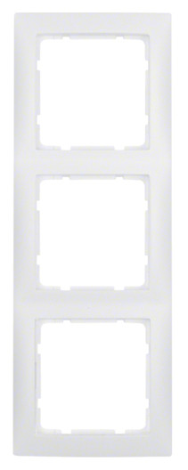 Рамка 3-местная полярная белизна матовая Berker S.1