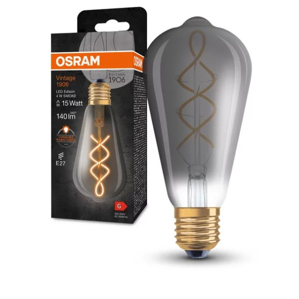 Лампа светодиодная Osram 1906 LEDISON 125 4Вт/818 S FIL SM E27 4х1 - фото №3