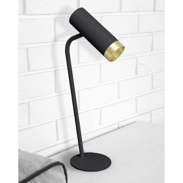 Настільна лампа Goldlux 326034 Fado GU10 1x10W IP20 чорна - фото №1