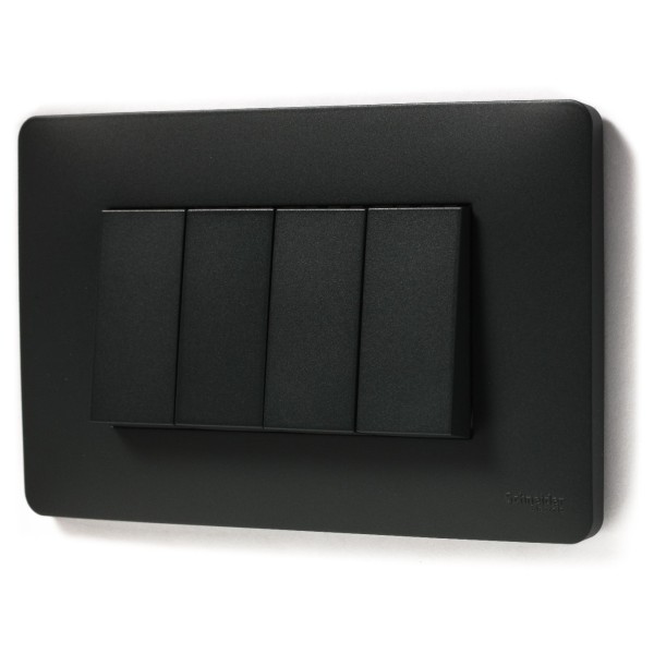 Рамка Schneider Electric NU210454 4М (антрацит) - фото №1