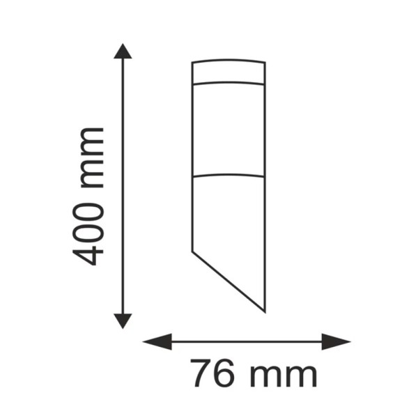 Вуличний світильник Goldlux 300935 Oslo E27 1x10W IP44 сірий - фото №2