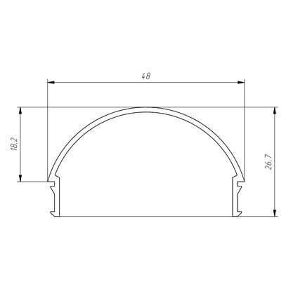 LED-профиль ЛН50, 2 метра (ЛН50_2) - фото №4