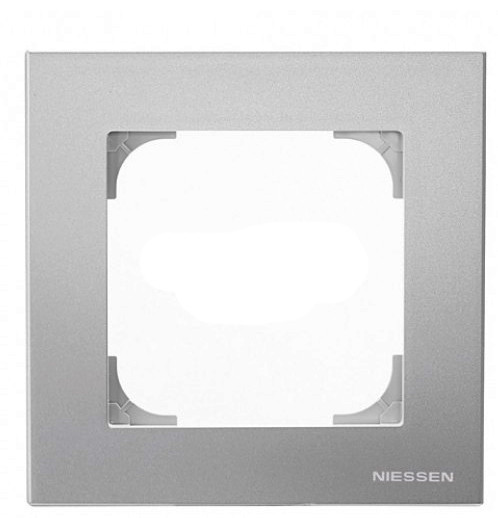 Однопостова рамка ABB Sky 8571 PL (срібло)