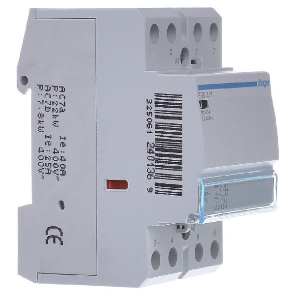 Контактор 40A ESC441 (4НЗ, 230В) 3м Hager - фото №1