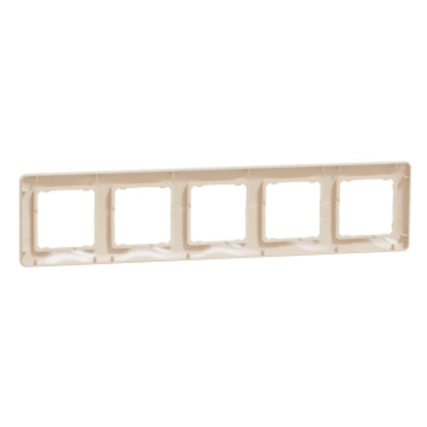 Рамка 5-постовая Schneider Electric Sedna Design бежевая SDD312805 - фото №1