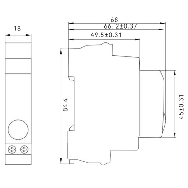 Световой индикатор TOSUNlux TIL1-1 230В AC/DC желтый (6931934234213) - фото №1