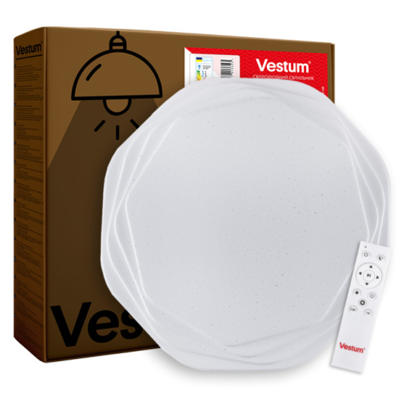 Потолочный светильник Vestum ROSE звездное небо 80Вт 495x72мм 3000К-6500К