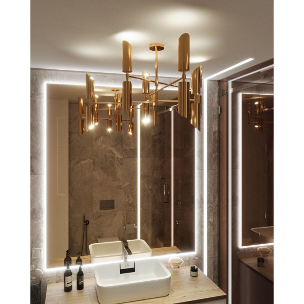 Люстра Pikart 32011 GU10 12x60W IP20 Латунь - фото №2