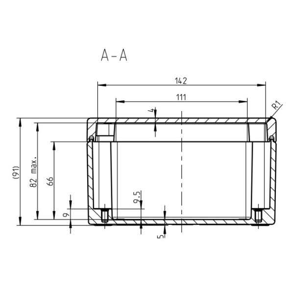 Металлическая монтажная коробка Spelsberg AL 1616-9 (sp15001101) IP66 - фото №1