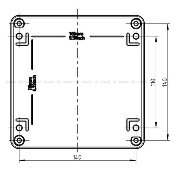 Металлическая монтажная коробка Spelsberg AL 1616-9 (sp15001101) IP66 - фото №6