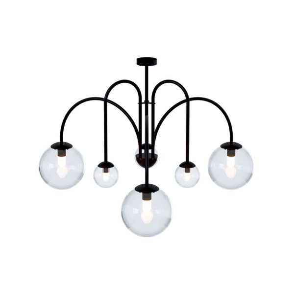 Люстра Pikart 38399-1 Celesta E27+G9 6x60W IP20 чорна - фото №1