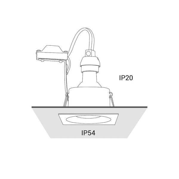 Точечный светильник Nowodvorski 8368 Delta GU10 1x15W IP54 Белый - фото №3