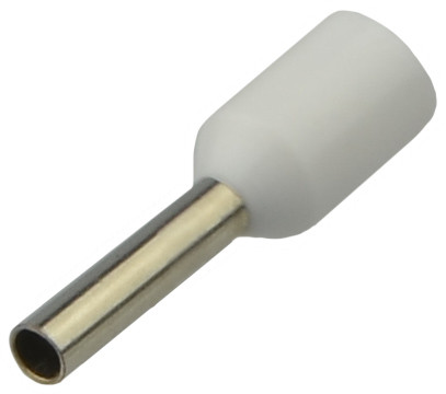 Наконечник Аско-Укрем НТ 0,75-08 изолированный белый 100шт (A0060010062)