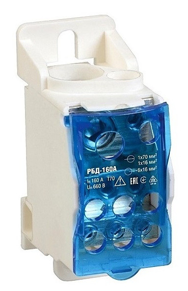 Распределительный блок TNSy РБД 160A на DIN-рейку (TNSy5500661)