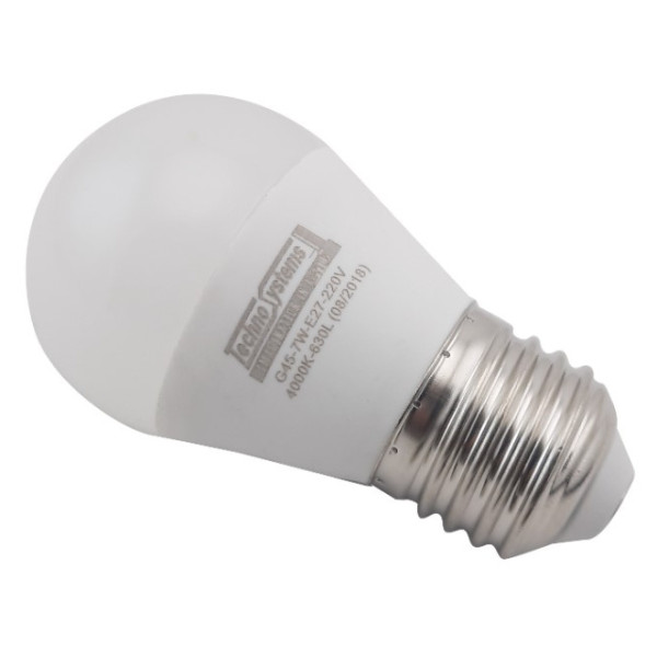 Світлодіодна лампа TNSyLED Bulb-G45-7W-E27-220V-4000K-740L GOLDEN (TNSy5000036) - фото №1