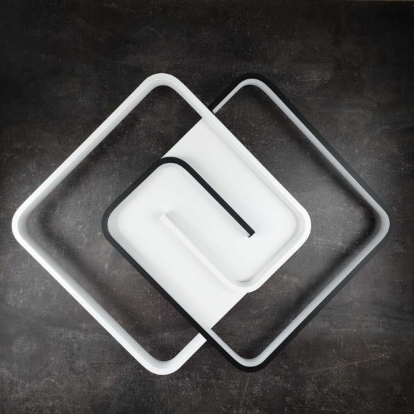 Світильник LED smart DOMINO+пульт квадрат 90W 3000-5000K IP20 ( 220565 ) - фото №2