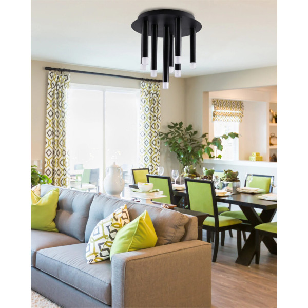 Люстра Goldlux 326638 Glam G9 9x8W IP20 Черная - фото №2