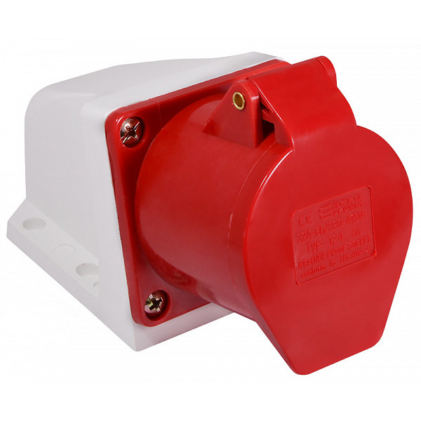 Силовой разъем Аско-Укрем ГC 3Р+РЕ 32А/4 (124) (A0080040005) - фото №2