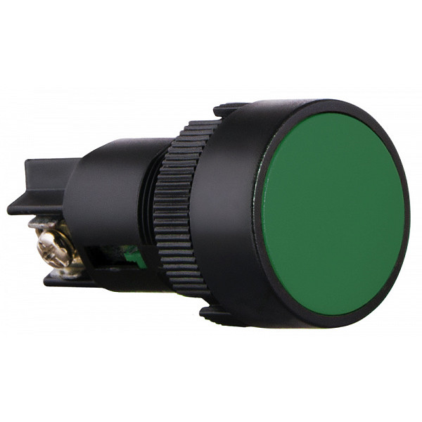 Кнопка Аско-Укрем XB2-EH135 NO+NC з фіксацією «Старт» зелена (A0140010041) - фото №1