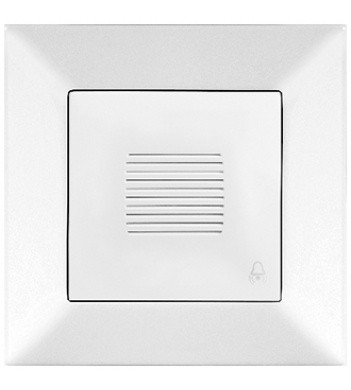 Кнопка дзвінка Meridian, білий