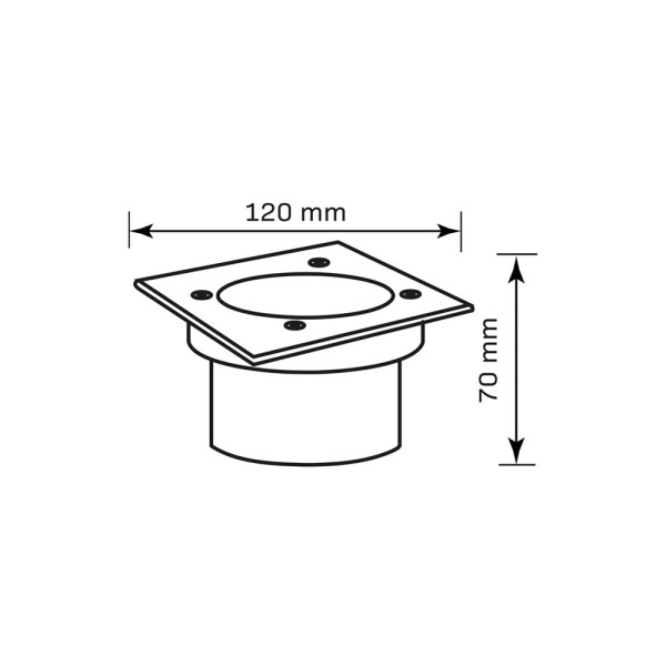 Вуличний світильник Goldlux 333599 Mivo LED 1x3W 4000K 300Lm IP67 сріблястий - фото №2