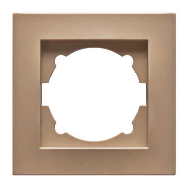 Рамка ELBI VEGA Colorline латте 1-на (510-014110-271) - фото №2