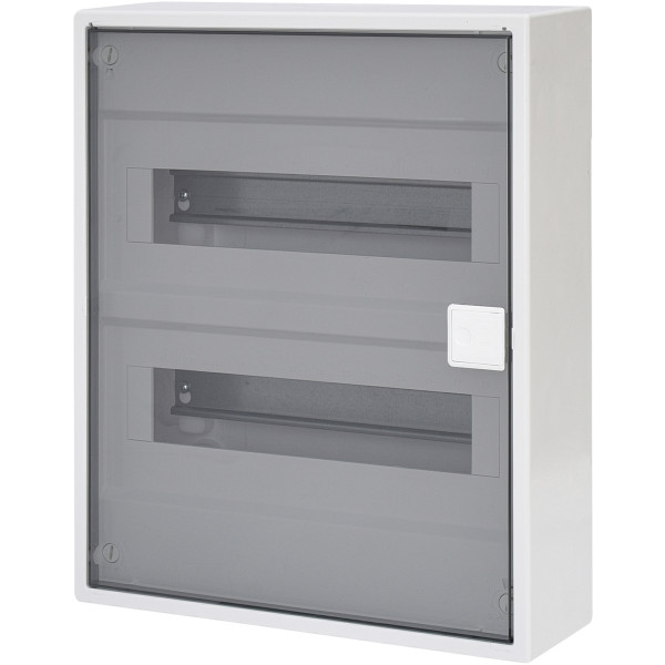 Дворядний зовнішній електрощиток ETI 001100241 ACT 24 PT 24+4 з прозорими дверцятами - фото №1