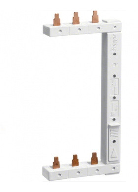 Шина гребенчатая Hager KCL363R 3P 63 А 2-рядная правая