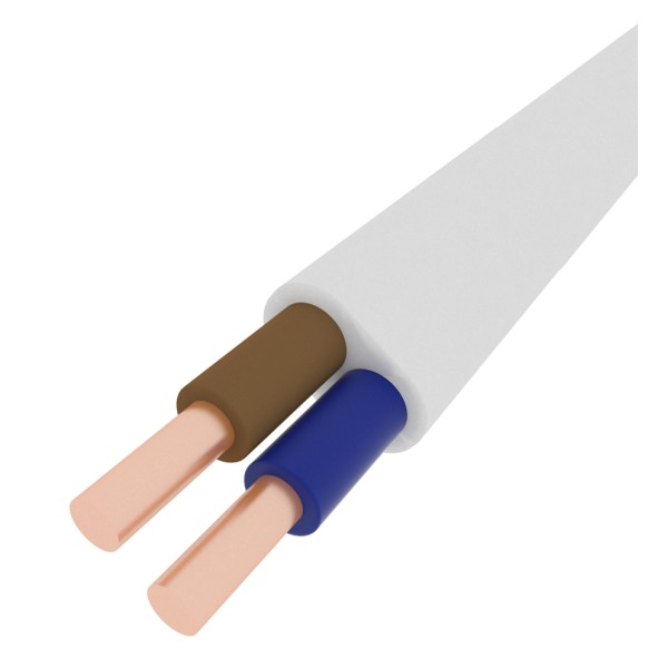 Кабель ВВГнг 2х6 белый GalKat (ГК000022835)