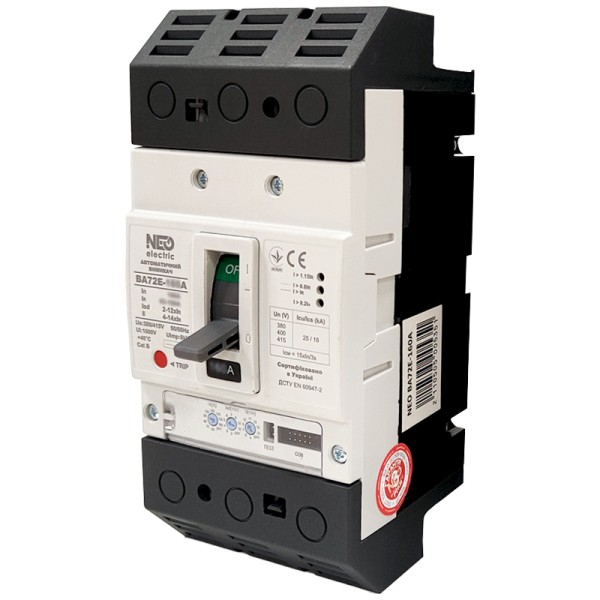 Автоматичний вимикач в литому корпусі NEO ВА73E-200А 3Р 25kA 415В тип 2 (Б00046373)