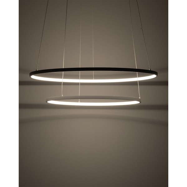 Люстра Nowodvorski Circolo Power 11646 LED 2x67W 3000K 3700Lm IP20 біла - фото №1