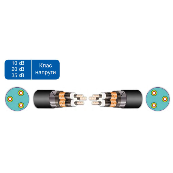 З’єднувальна муфта для трьохжильного кабелю Sicame JTpTH 24 120-240 CM 24кВ (560460) - фото №1