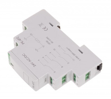 Проміжне реле F&F PK-4PZ-24V 24В 2х8 А - фото №3