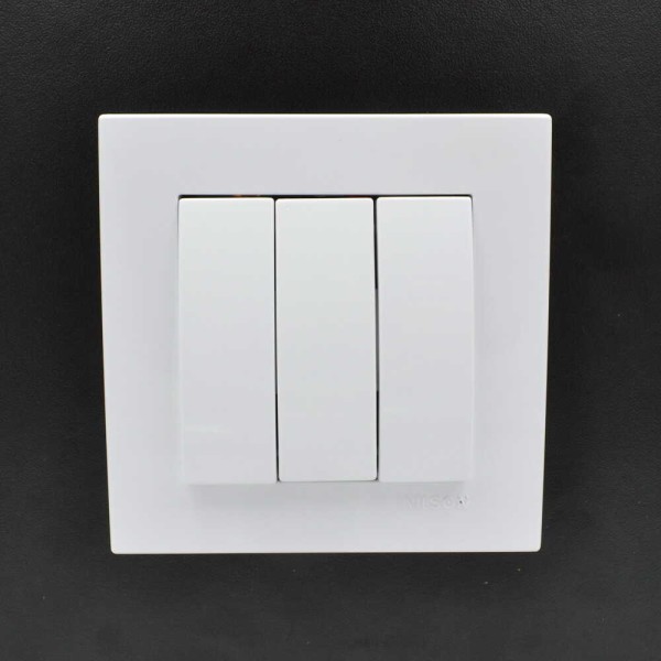 Вимикач Nilson Moda білий 3кл ( 21112066 ) - фото №3