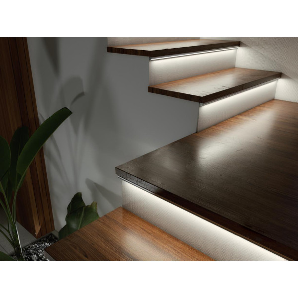 Профиль для светодиодной ленты Lumines H сталь - фото №4