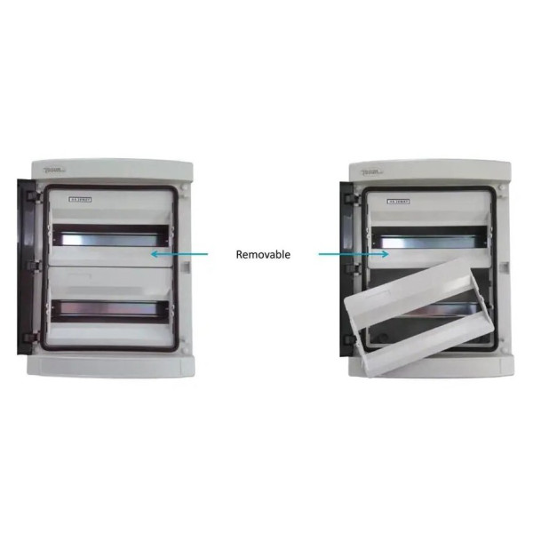 Вологозахищений модульний щит TOSUNlux 36м накладний ІР65 пластиковий UV ABS (6931934224054) - фото №5