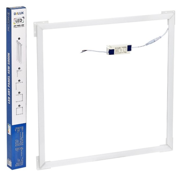Світлодіодний стельовий світильник рамка Delux LED ART PANEL 48Вт 5000К 4800Лм (розбірний) - фото №1