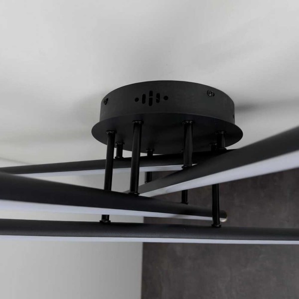 Светильник LED smart ROLEX+пульт 80W 3000-5000K IP20 прямокутник черный + золото Violux ( 220955 ) - фото №4