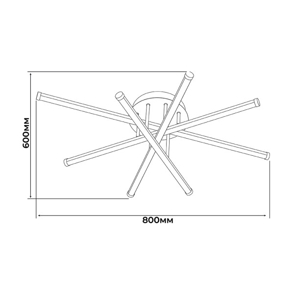 Светильник LED smart ROLEX+пульт 80W 3000-5000K IP20 прямокутник черный + золото Violux ( 220955 ) - фото №7