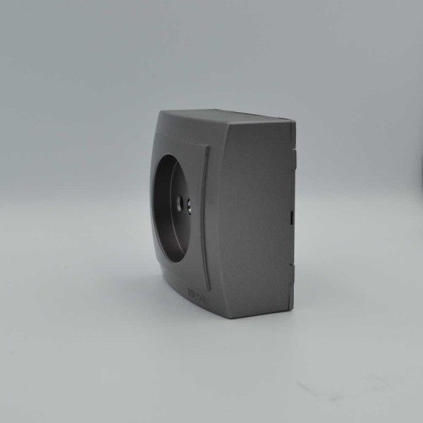 Розетка Nilson Themis антрацит 1-на без заземлення ( 26161015 ) - фото №2