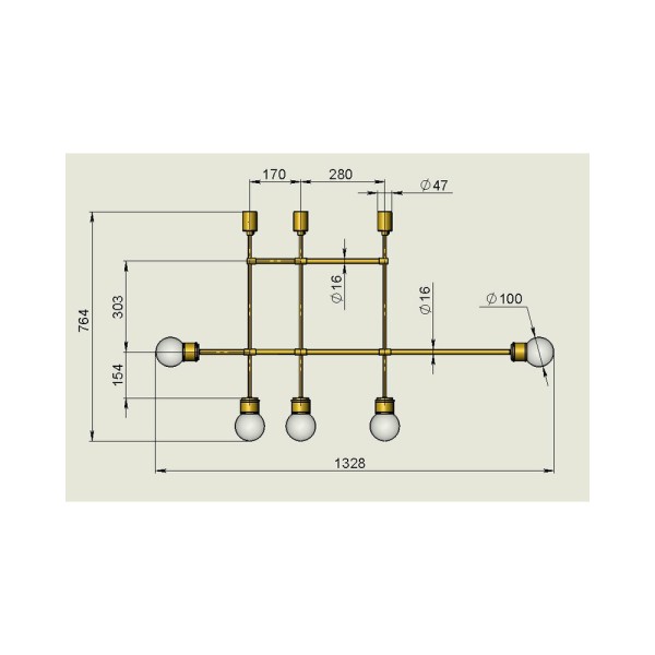 Люстра пристельова Pikart 6279 - фото №2