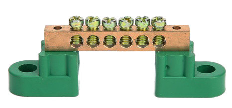 Нулевая шина Chint HC-005/6 6х9 с угловыми изоляторами (10044)