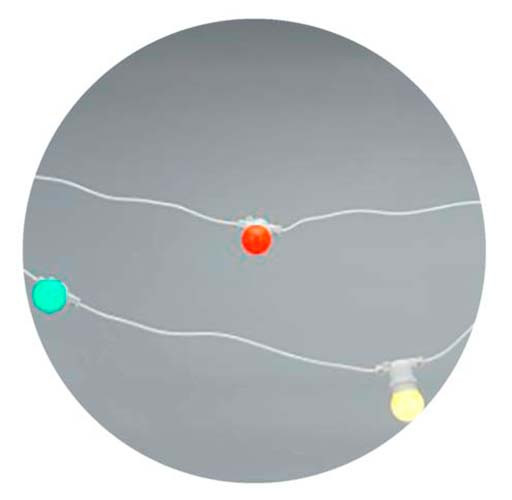 Біла світлодіодна гірлянда Feron CL50-8 "Белт-лайт" (6494) 230В 5м для ламп з цоколем Е27 IP65