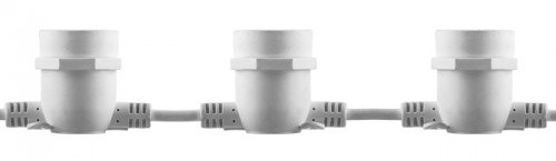 Біла світлодіодна гірлянда Feron CL50-8 "Белт-лайт" (6494) 230В 5м для ламп з цоколем Е27 IP65 - фото №3