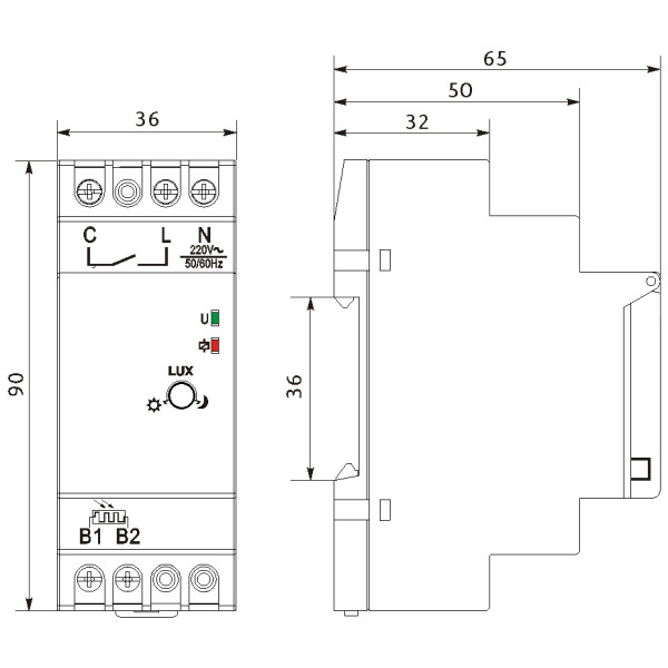 Сумеречное реле Promfactor FRS21 220В - фото №2