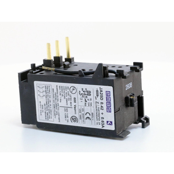 Реле термічне EMAS JA25D 0.42-0.63А - фото №3